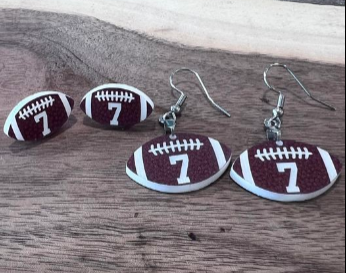 Custom Number Earrings