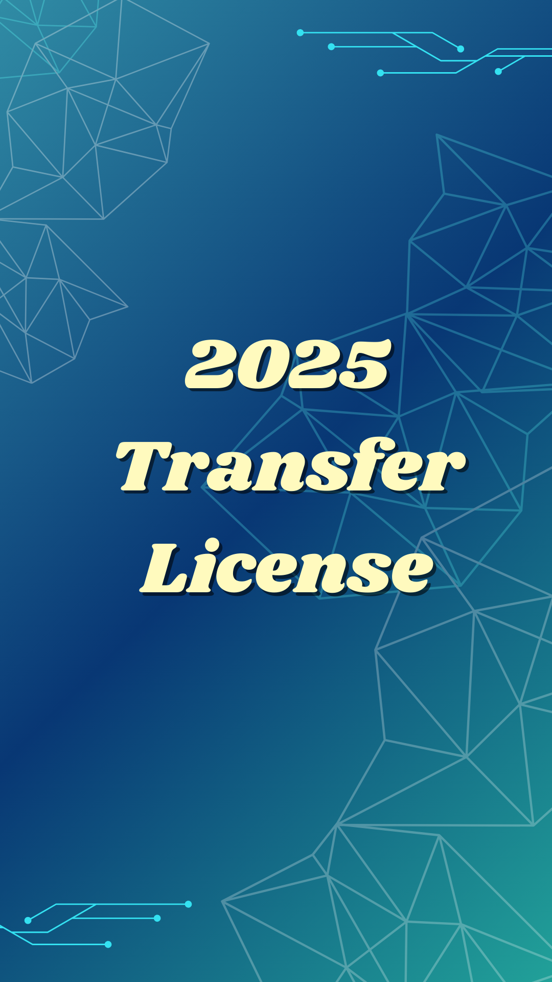 2025 Transfer Vendor License
